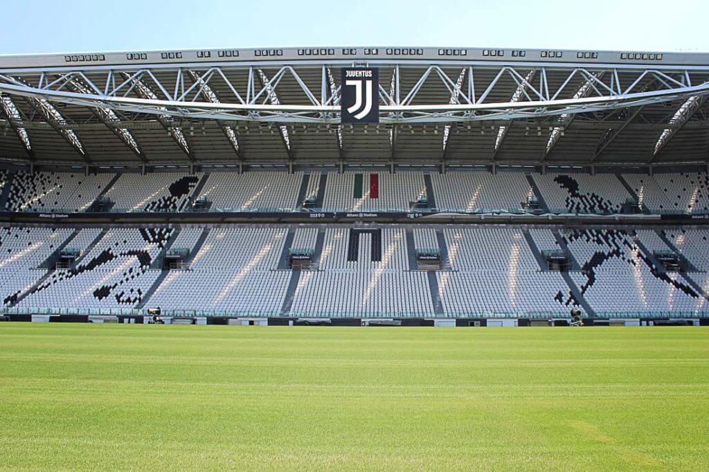 Juventus Stadium. Photo of the field and seats.