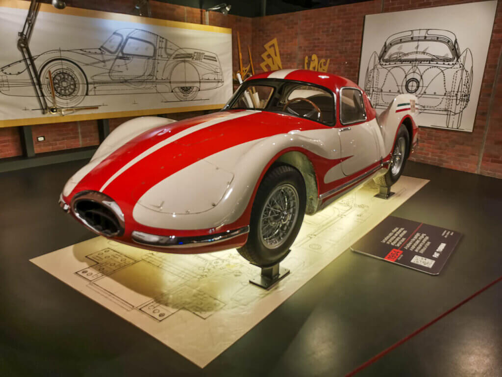 Photo of a car in exhibition at Mauto - Museo Nazionale dell'Automobile di Torino.