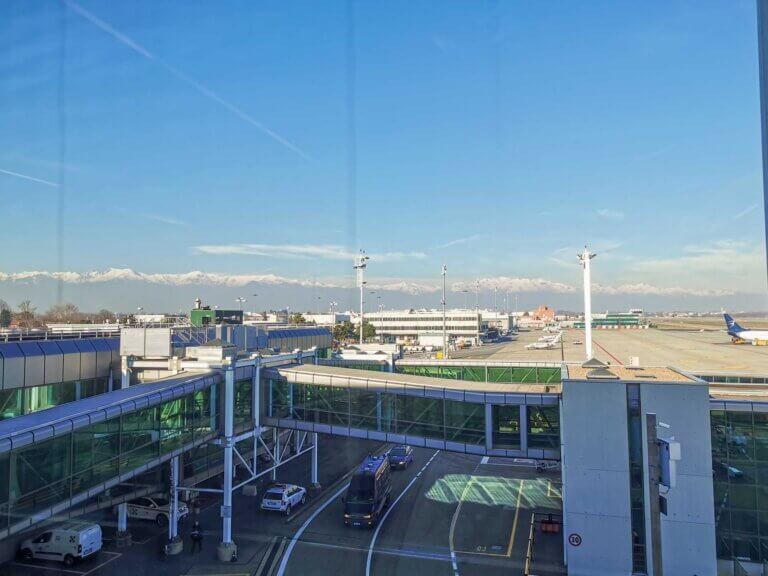 Photo of Turin Airport in Italy.